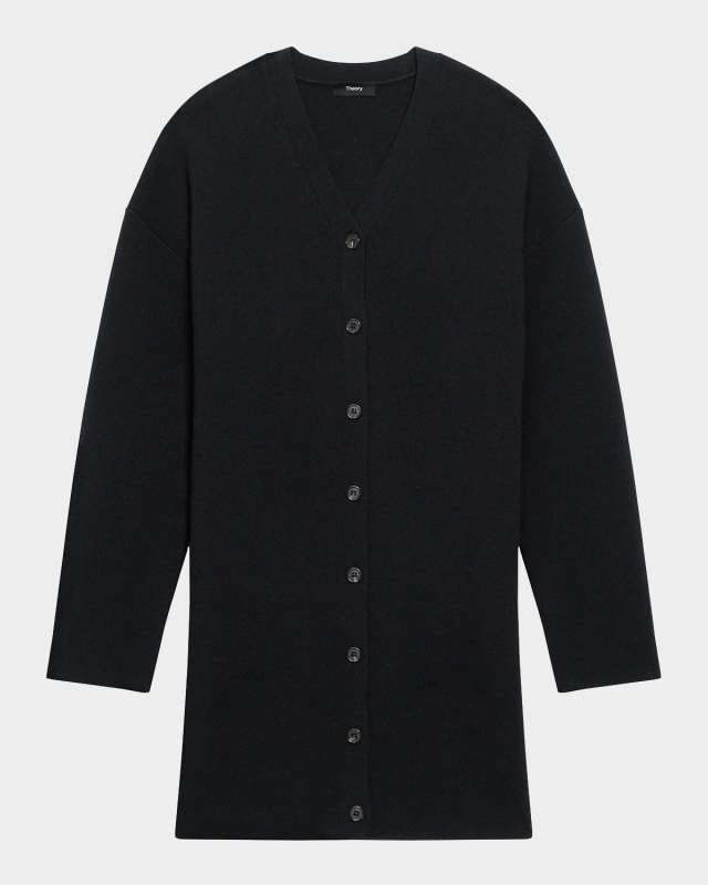 Wool-Cashmere Cardigan Dress